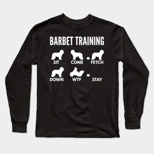 Barbet Training French Water Dog Tricks Long Sleeve T-Shirt